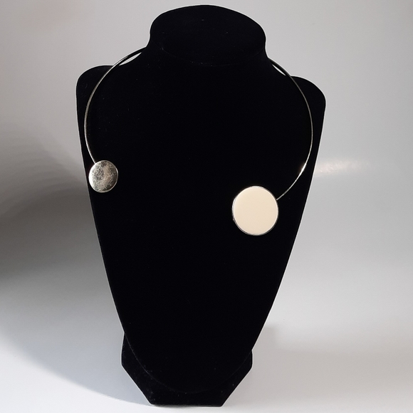 Vintage Gold Tone Asymmetrical Choker Necklace - Picture 1 of 5